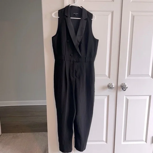 Banana Republic Black Double-Breasted Jumpsuit - Picture 1 of 11